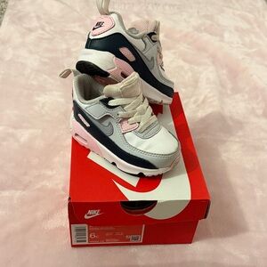 Nike Kids' Sneakers in Pink, White, and Navy